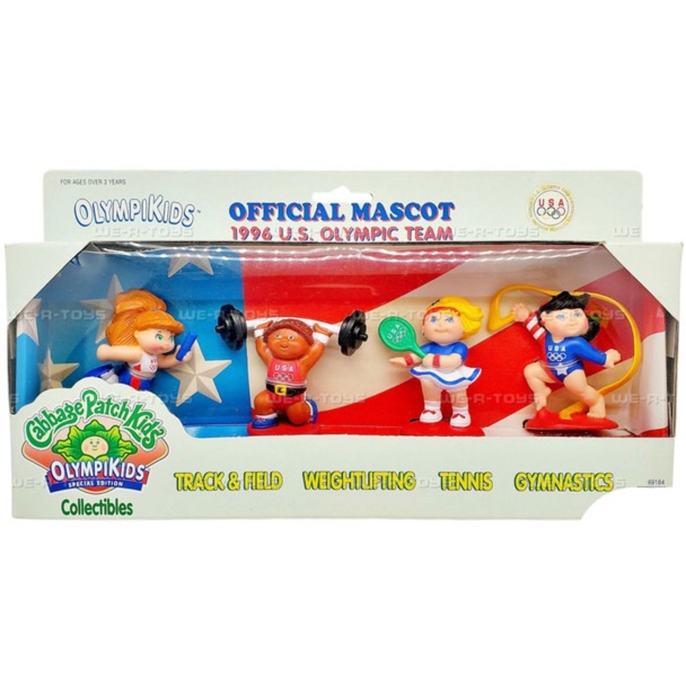 Vintage 1996 Cabbage Patch Kids Olympikids Special Edition Official Mascot Set